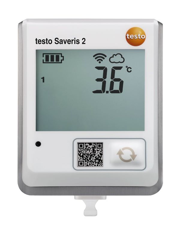 testo Saveris 2-T1 WiFi 温度记录仪 - 带显示和内置NTC温度探头